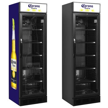 Corona glasdeurkoelkast 345 liter, Ophalen of Verzenden