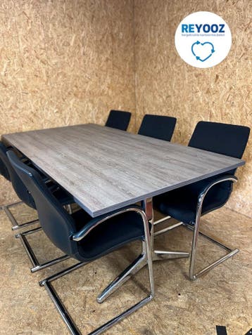 Ahrend vergadertafel 200x100cm - zelf samenstellen, Nieuw in verpakking
