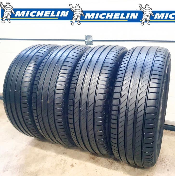 4x 205 55 R17 MICHELIN 7mm €87,50 P.S GEMONTEERD EN AL, Auto-onderdelen, Banden en Velgen, 17 inch, Zomerbanden, 205 mm, Personenwagen