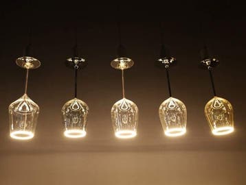 Segula LED Floating glas Wijn Smokey met zwarte basis, Ophalen of Verzenden, Nieuw