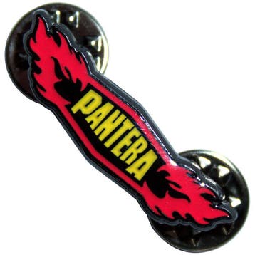 Pantera - Flames - Pin officiële merchandise, Ophalen of Verzenden, Nieuw, Kleding