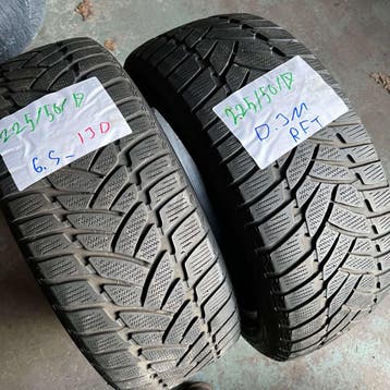 2 x Dunlop SP Winter Sport 3D 225-50-17 RFT Winterbanden..., Gebruikt, 17 inch, Band(en), Personenwagen