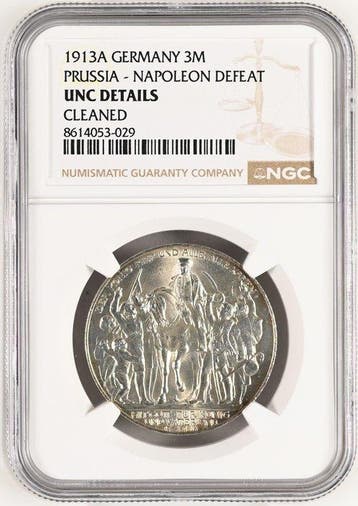 Duitsland, keizerrijk Wilhelm II. 3 Mark 1913 - NGC UNC