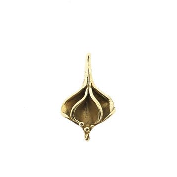 Gouden organische hanger (Hanger of bedel), Ophalen of Verzenden, Gebruikt, Goud, Overige merken