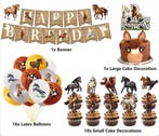 38-delige paarden decoratie set Happy Birthday Wild Horse, Ophalen of Verzenden, Nieuw, Overige soorten