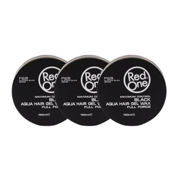 Red One Full Force Aqua Wax Zwart 3x150ml, Sieraden, Tassen en Uiterlijk, Uiterlijk | Haarverzorging, Ophalen of Verzenden, Nieuw