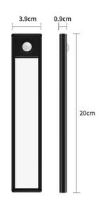 LED Kastlamp Bewegingssensor –USB Oplaadbaar en Dimbaar 20-6, Huis en Inrichting, Lampen | Tafellampen, Verzenden, Nieuw