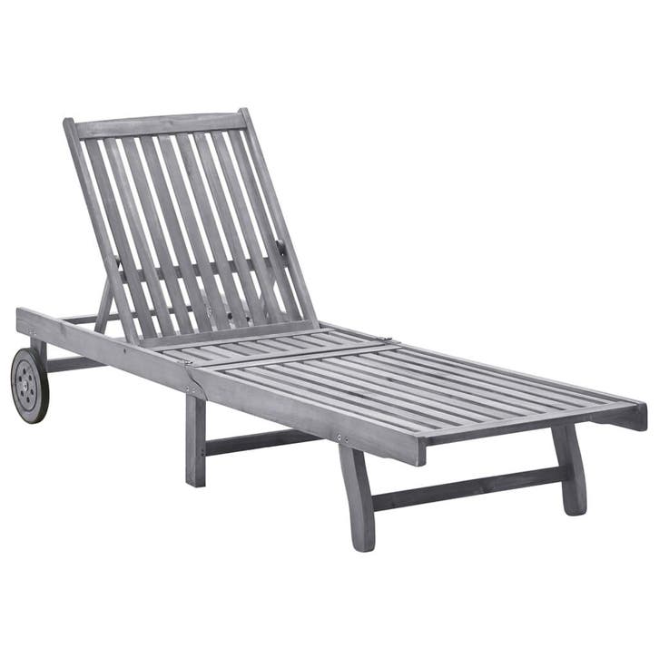 vidaXL Ligbed massief acaciahout, Tuin en Terras, Ligbedden, Nieuw, Verzenden