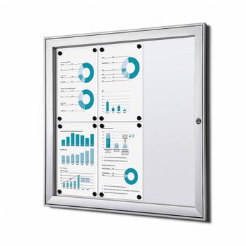 Informatiekast Binnen Whiteboard 6x A4, Nieuw in verpakking