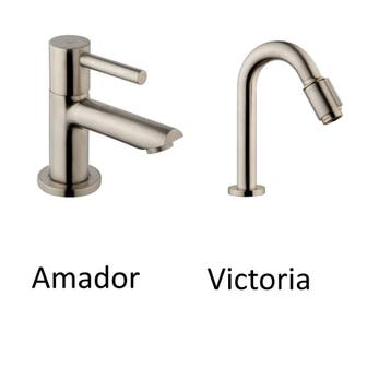 Fonteinset Carrara Marmerlook Wiesbaden Color RVS (kraangat, Ophalen of Verzenden, Nieuw
