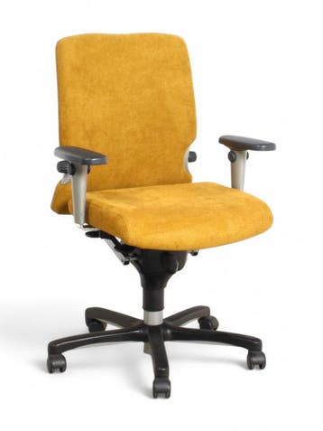 Haworth Comforto 77 bureaustoel, geel, Ophalen of Verzenden, Ergonomisch, Nieuw