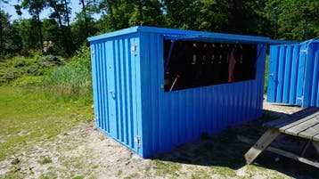 Winterkraam met verkoop luifel | Barcontainer | OP=OP