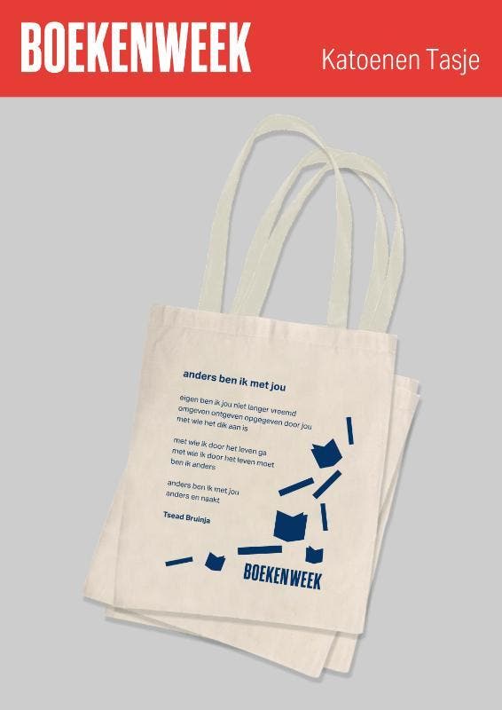 Set 25x Katoenen tas Boekenweek 2024 - David van Reybrouck, Boeken, Literatuur, Gelezen, Verzenden