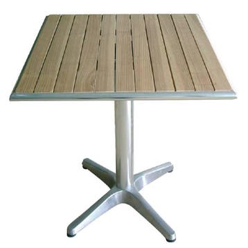 Tafel vierkant met houten blad | 60x60cm, Verzenden, Nieuw in verpakking