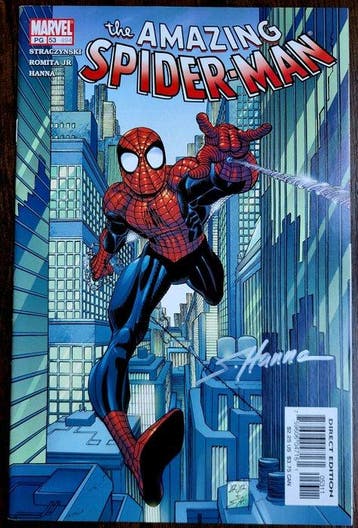 Amazing Spider-Man #53 - Signed by Scott Hanna + COA and POA, Nieuw