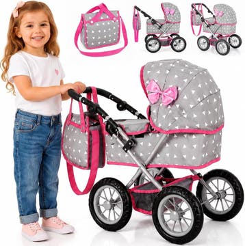 Speelgoed Poppenwagen | Aluminium Frame | 34% Korting, Ophalen of Verzenden, Zo goed als nieuw, Babypop