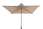 4 Seasons Vivenda stokparasol 270x270 cm. - beach/woodlook, Verzenden, Nieuw, Stokparasol