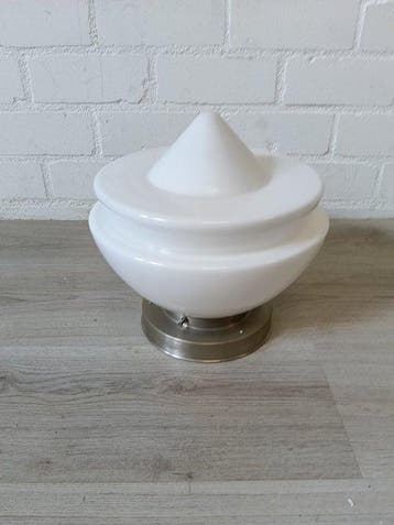Lamp - Glas, Metaal, Antiek en Kunst, Antiek | Lampen