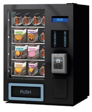 Snoepautomaat SandenVendo SnackUNO, tafelmodel 16 selecties, Ophalen, Nieuw