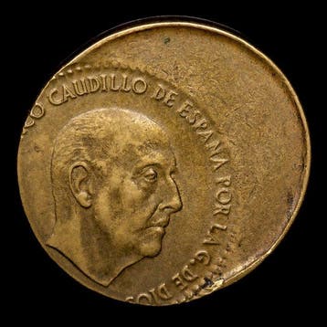 Spanje. Francisco Franco. Medal Error de Acuñación /