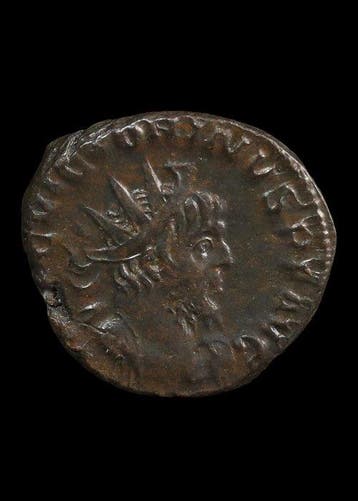 Oud-Romeins Brons Antoninianus van Victorinus (Zonder, Antiek en Kunst