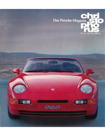 1991 PORSCHE CHRISTOPHORUS MAGAZINE 231 DUITS, Nieuw, Porsche, Author