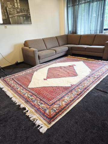 Perzisch tapijt Sarough mir 290x205 wollen vloerkleed iran, Blauw, 200 cm of meer, Ophalen of Verzenden, Zo goed als nieuw