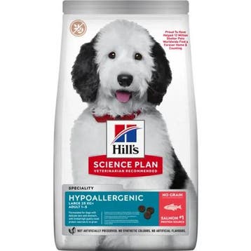 Hills Science Plan Hond Adult Hypoallergenic Large Zalm..., Verzenden, Nieuw