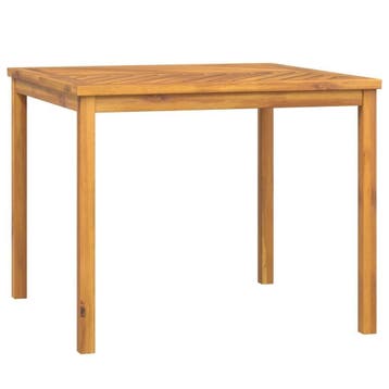 Acacia Eettafel Buiten 90cm | Laatste Stuk!, Ophalen of Verzenden, Zo goed als nieuw, Vierkant, Hout