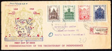 Nederland 1948 - Voorloper FDCs Zomerzegels, zeldzame cover, Gestempeld