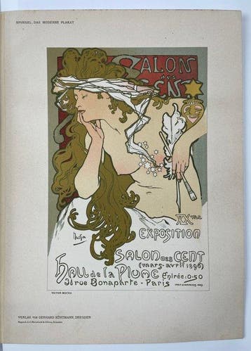 Mucha - Salon des cent from Das Moderne Plakat 1897