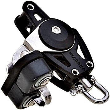 Viadana Carbo 38mm Blok met Hondsvot Wartel en Klem, Watersport en Boten, Ophalen of Verzenden, Nieuw