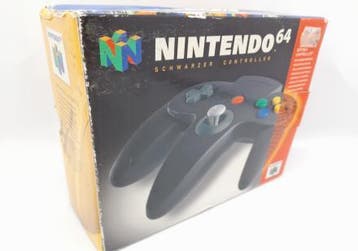 Mario64.nl: Nintendo 64 Controller Black in Doos - iDEAL!, Ophalen of Verzenden, Zo goed als nieuw