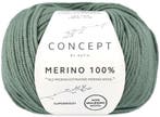 Katia Concept Merino 100% - 98 donker saliegroen - Wol Gar, Ophalen of Verzenden, Nieuw