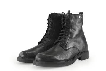 Linea Zeta Veterboots in maat 38 Zwart, Kleding | Dames, Verzenden, Zwart, Overige typen, Zo goed als nieuw