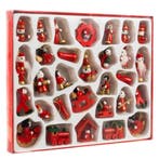 Ruhhy Set van 30 Houten Kersthangers - Rustieke Kerstboom..., Ophalen of Verzenden, Nieuw