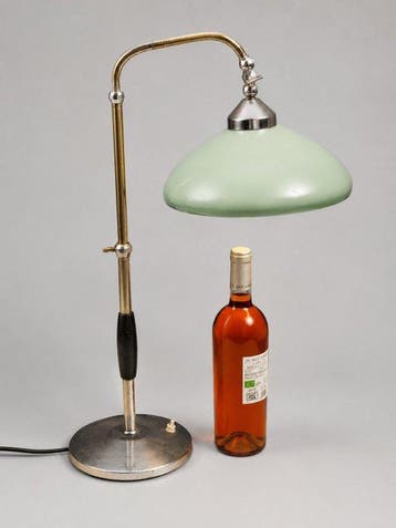 Ministero Stato Italiano - Bankierslamp - Staal, Hout -