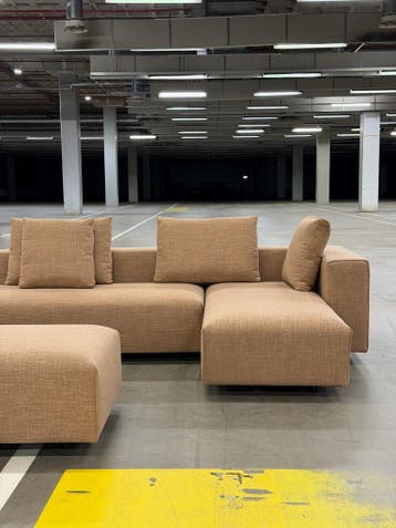Montis Domino Bank | Modulair | Cognac | NIEUW + Garantie, Huis en Inrichting, Banken | Bankstellen, 250 tot 300 cm, Hoekbank