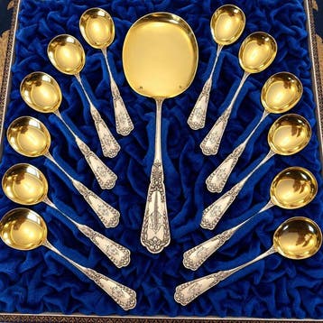 Delheid Frères - Bestekset (13) - .800 zilver