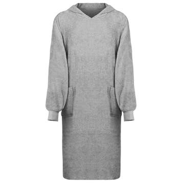 vidaXL Deken hoodie KINN Grijs XL Katoen, Verzenden, Nieuw