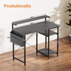 Bureau - Computertafel - Computerbureau - 100x48 cm - Grijs, Huis en Inrichting, Bureaus, Verzenden, Zo goed als nieuw