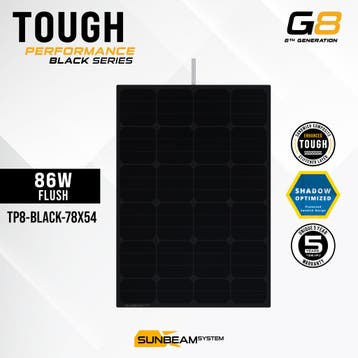 Tough G8 Performance 86 Watt Black Zonnepaneel, Ophalen of Verzenden, Nieuw