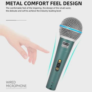 Professionele Bedrade Dynamische Microfoon voor PC, Karaoke,, Verzenden, Nieuw