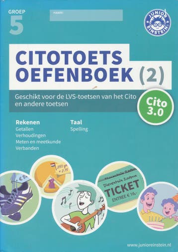 Junior Einstein Citotoets Oefenboek deel 2 groep 5 (per stuk, Boeken, Verzenden, Nieuw