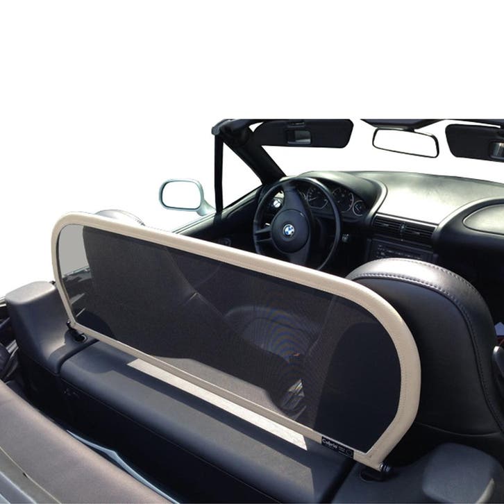 BMW Z3 (1996-2003) Cabrio windscherm Beige windscherm op, Auto diversen, Overige Auto diversen, Ophalen of Verzenden
