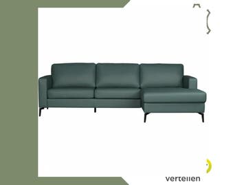 Leren hoekbank Match - 2.5-zits arm links + Longchair arm, Huis en Inrichting, Banken | Bankstellen, 250 tot 300 cm, Bohemian, Industrieel, Modern, Scandinavisch