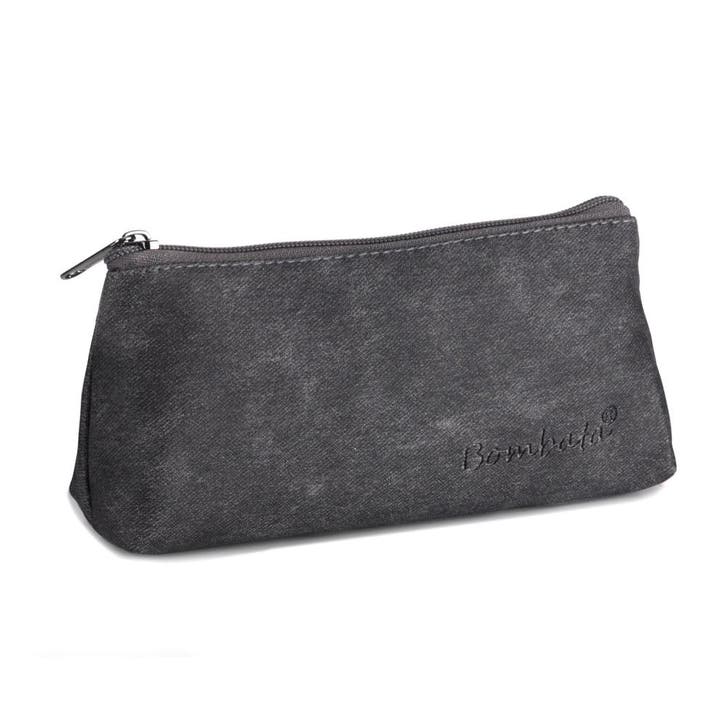 Bombata Denim Etui - Driehoek - Kunstleer - Zwart, Diversen, Schoolbenodigdheden, Nieuw, Verzenden