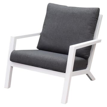Malaga lounge balkonset 2 delig wit aluminium, Ophalen of Verzenden, Nieuw, Aluminium