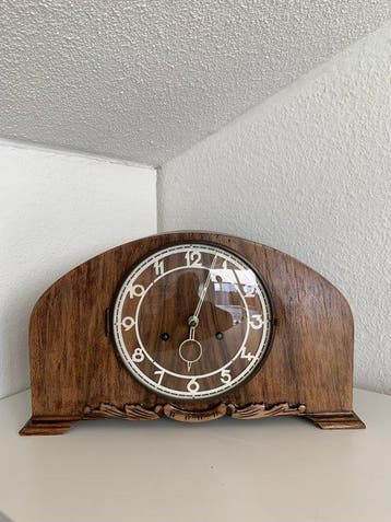 Pendule - Art Deco Hout - 1930-1940 - Art Deco Juba