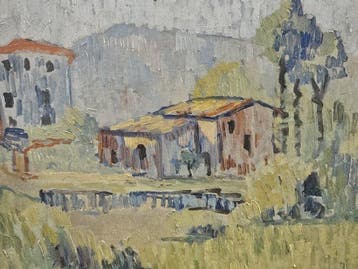 Escuela Impresionista Europea (XX) - Campos en Verde